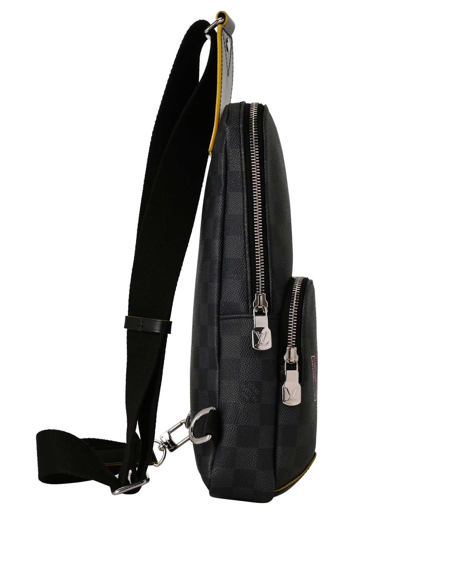 Avenue Sling, &pound;1,100, Handbags, Black, Canvas, Side view